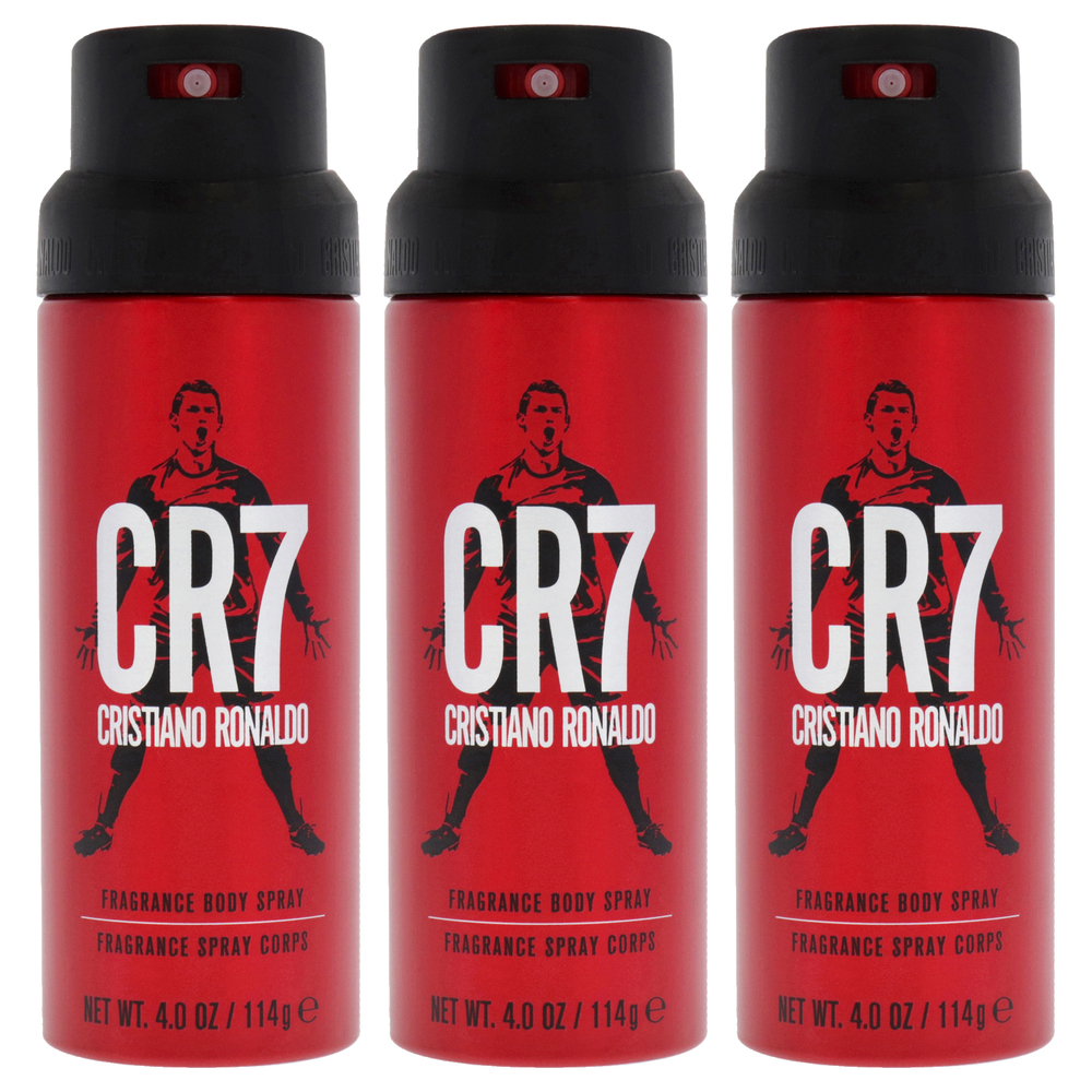 CR7 by Cristiano Ronaldo for Men - 4 oz Body Spray - Pack of 3